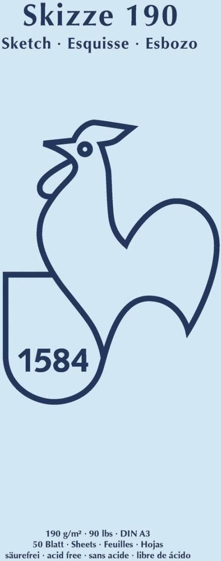 HAHNEMÜHLE Skizzenblock DIN A3, 50 Blatt