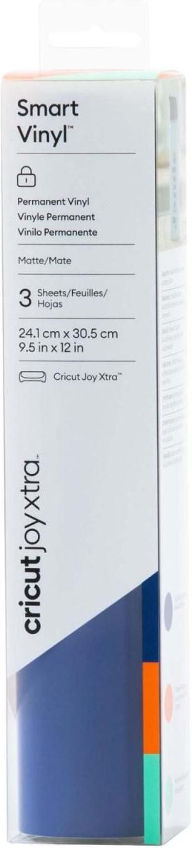 Cricut Vinylfolie permanent 24.1 cm x 30.5 cm 3 St. farbsortiert