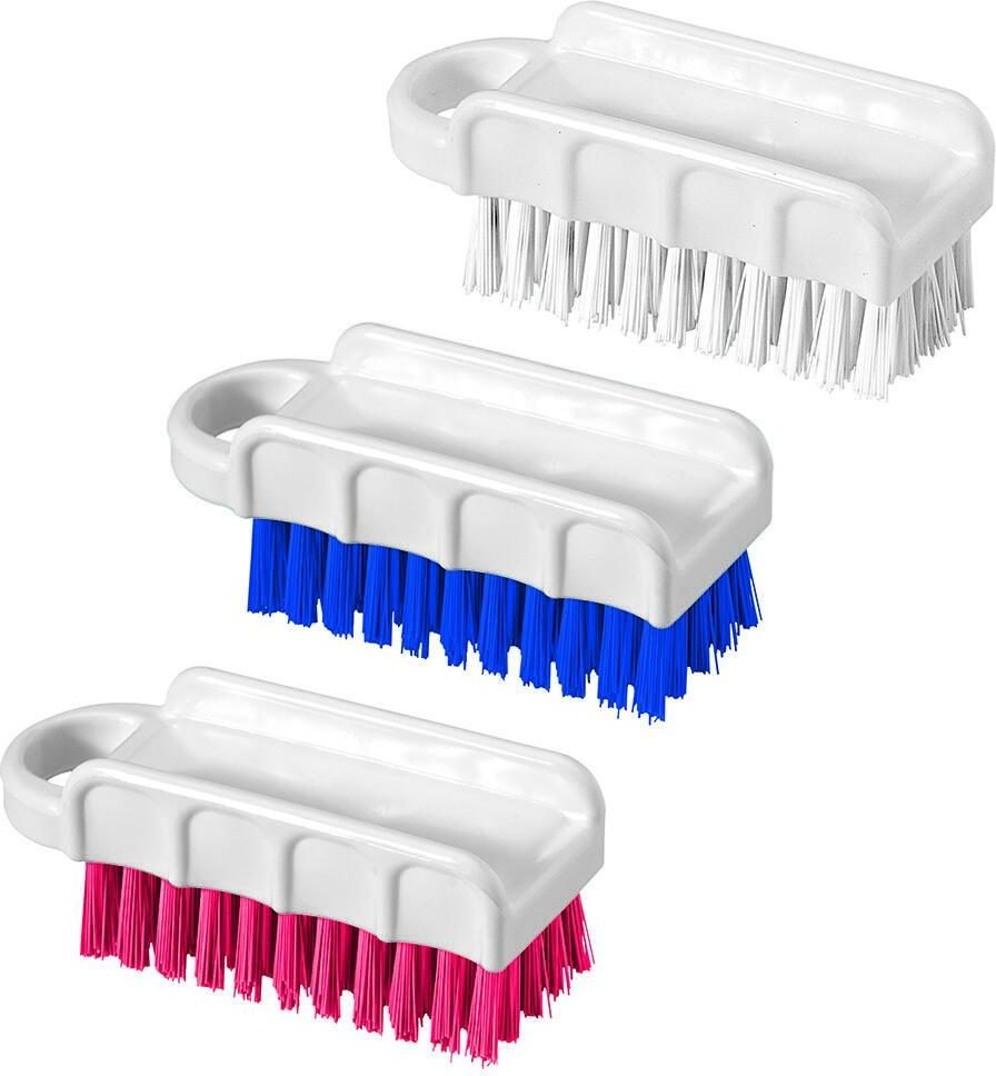 Nölle Nagelbürste blau/weiß Kunststoff