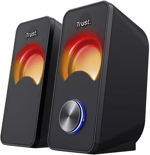 Trust Arys Compact 2.0 Lautsprecherset mit RGB-LED-Beleuchtung