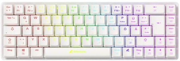 Sharkoon PureWriter W65 Tastatur Kailh Red - DE Layout, Weiß