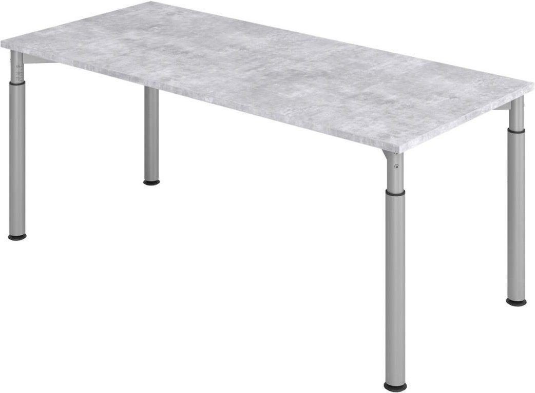 HAMMERBACHER höhenverstellbarer Schreibtisch VYS19/M/S beton