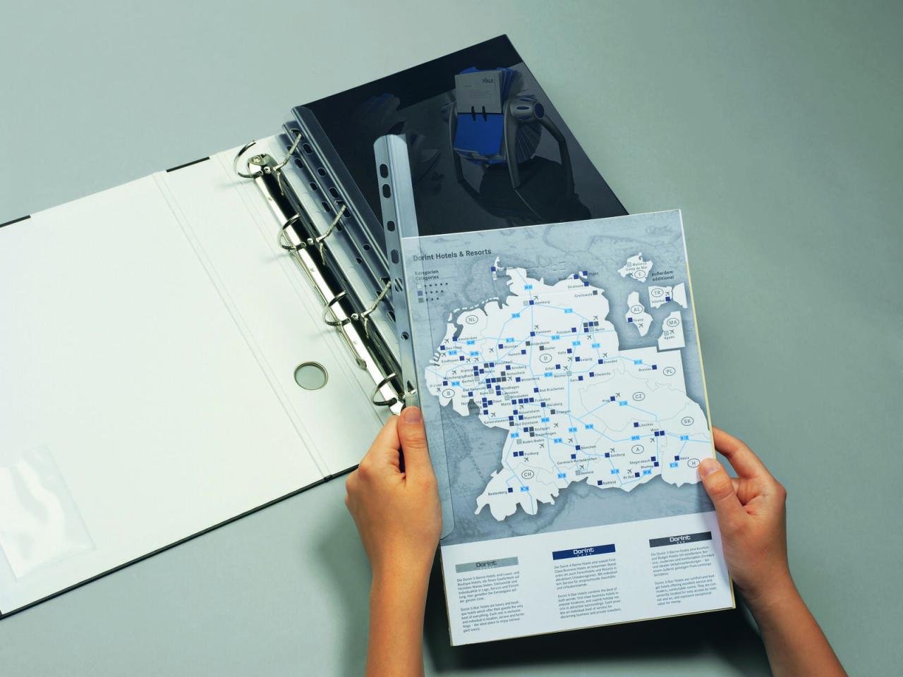 Thumbnail - DURABLE Klemmschienen mit Abheftleiste DIN A4 0.3 cm transparent