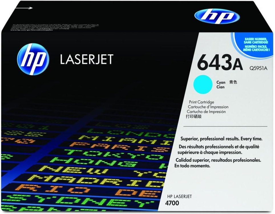 Sparen Sie bis zu 100 Euro beim Kauf eines Sets aus Original HP Original 643A Toner cyan 10.000 Seiten (Q5951A)