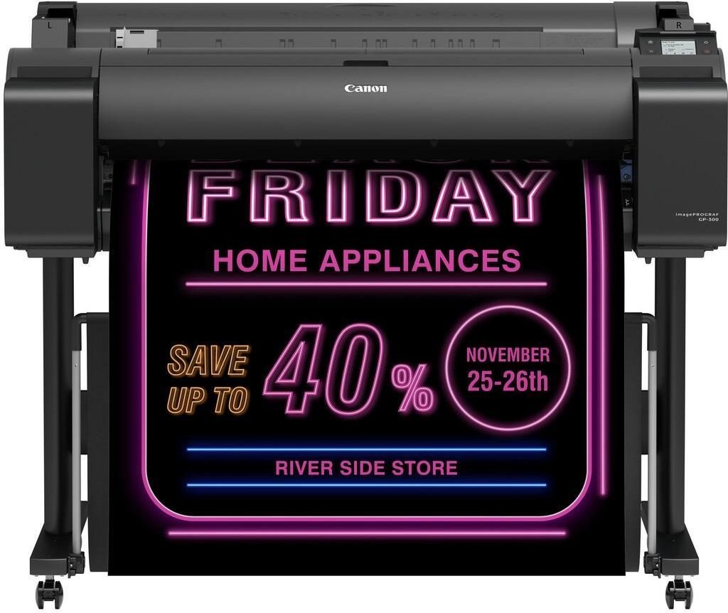 Jetzt 100€ CASHBACK sichern Canon imagePROGRAF GP-300 Großfromatdrucker 91,4 cm (36")