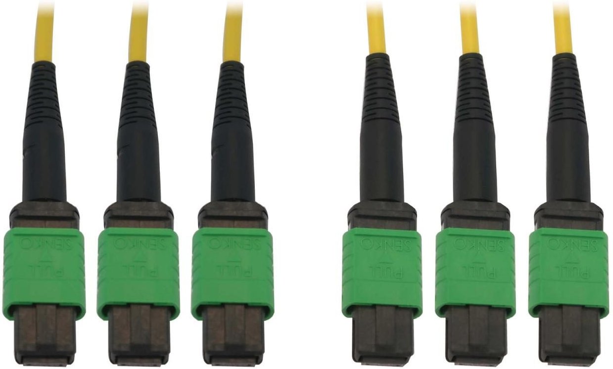 Eaton Tripp Lite Series 40/100G Singlemode 9/125 OS2 Fiber Optic Kabel (3x8F MTP/MPO-APC F/F), 45 m