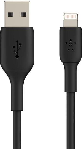 0 Belkin BoostCharge 1 m Lightning/USB-A Kabel, schwarz