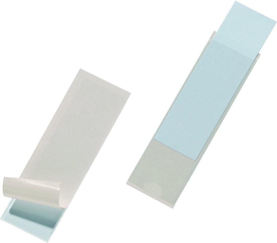 DURABLE Beschriftungsschilder mit selbstklebender Hülle 10,4 x 3,2 cm