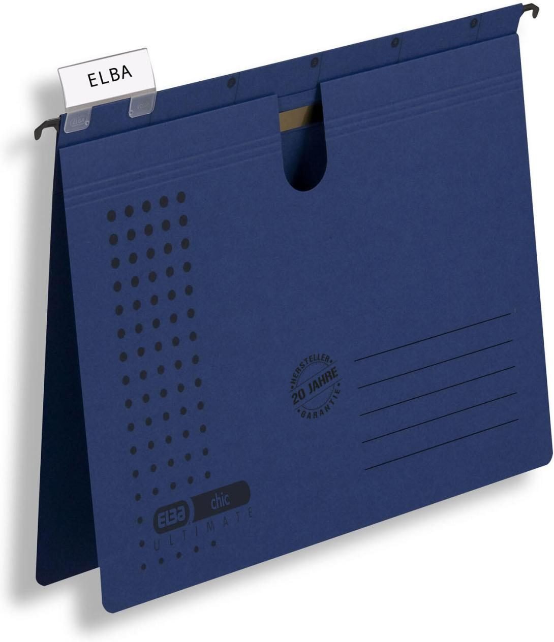 ELBA chic Ultimate Hängehefter kaufmännische Heftung DIN A4 dunkelblau