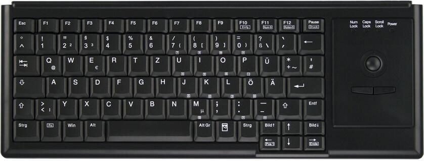 Active Key IndustrialKey AK-4400-T Tastatur mit Trackball - QWERTZ Deutsch - Schwarz