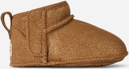 Thumbnail - UGG® Classic Ultra Mini Dazzle Boot für Kinder in Brown, Größe 18, Veloursleder