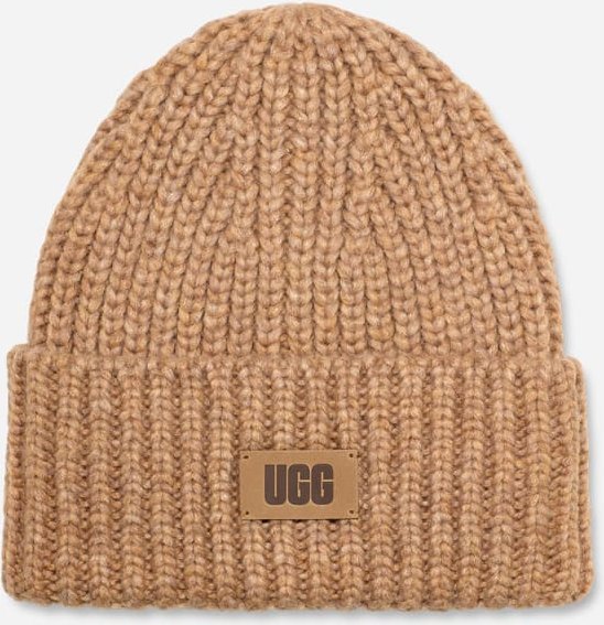 Breit gerippte UGG® Beanie für Kinder | UGG® EU in Beige, Größe O/S, Strick