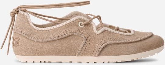 UGG® Quill Ballerina-Sneaker für Damen in Brown, Größe 37, Wildleder