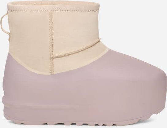 Thumbnail - UGG® Classic Mini Pumped Molded Boot für Damen in Beige, Größe 42, Veloursleder