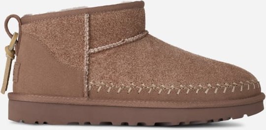 Thumbnail - UGG® Classic Ultra Mini Biarritz Boot für Damen in Rocky Oak, Größe 39, Veloursleder