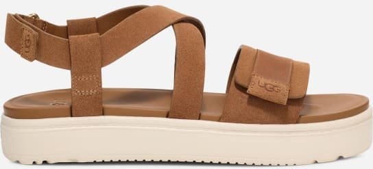 Thumbnail - UGG® Zayne Sandale II mit Knöchelriemen für Damen | UGG® EU in Brown, Größe 37, Nubukleder/Veloursleder