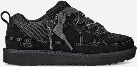 UGG® Lo Lowmel für Kinder in Black, Größe 35, Wildleder/Textil