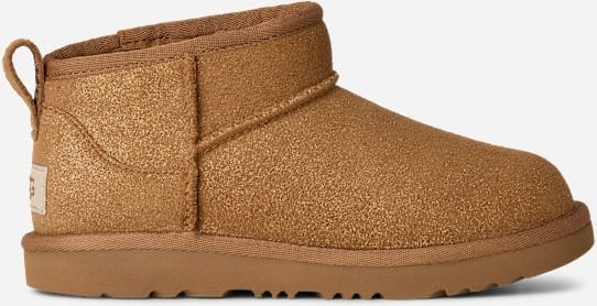Thumbnail - UGG® Classic Ultra Mini Dazzle Boot für Kinder in Brown, Größe 33.5, Veloursleder