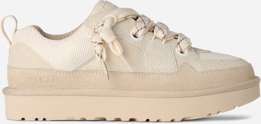 UGG® Lo Lowmel Sneaker für Damen in White, Größe 40, Veloursleder/Textil/Recycelte Materialien