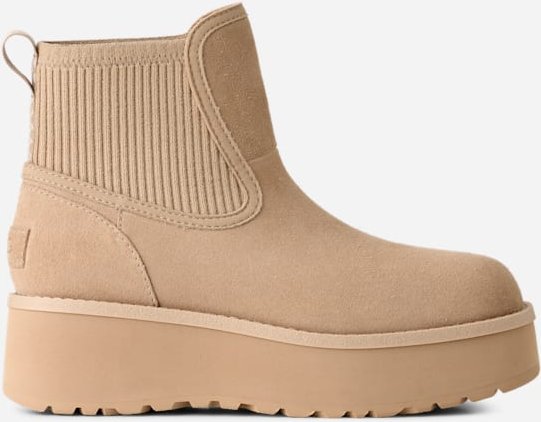 Thumbnail - UGG® Cityfunc Chelsea-Boot für Damen in Brown, Größe 41, Veloursleder