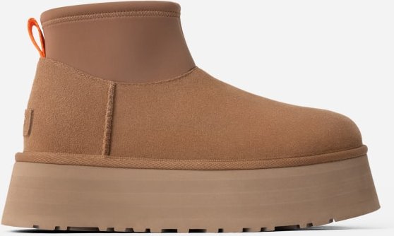 Thumbnail - UGG® Classic Mini Dipper Boot für Damen | UGG® EU in Brown, Größe 38, Veloursleder/Neoprene/Recycled Materials/Polyester