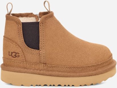 Thumbnail - UGG® Neumel Chelsea-Boot für Kinder in Brown, Größe 28.5, Veloursleder