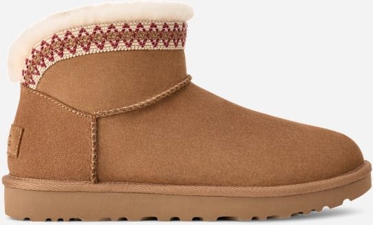 UGG® Classic Ultra Mini Taslyn Boot für Damen in Brown, Größe 41, Veloursleder