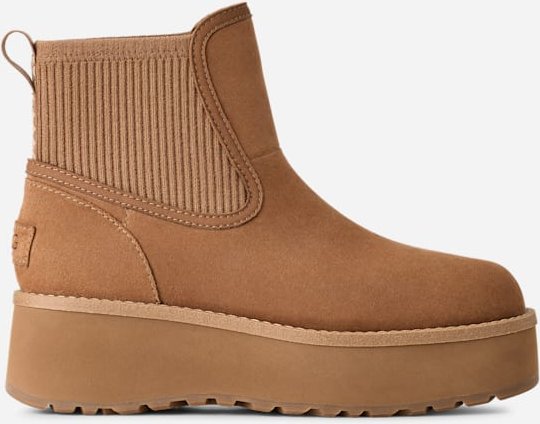Thumbnail - UGG® Cityfunc Chelsea-Boot für Damen in Brown, Größe 40, Veloursleder