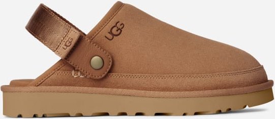 Thumbnail - UGG® Goldencoast Clog II für Herren in Brown, Größe 48.5, Veloursleder