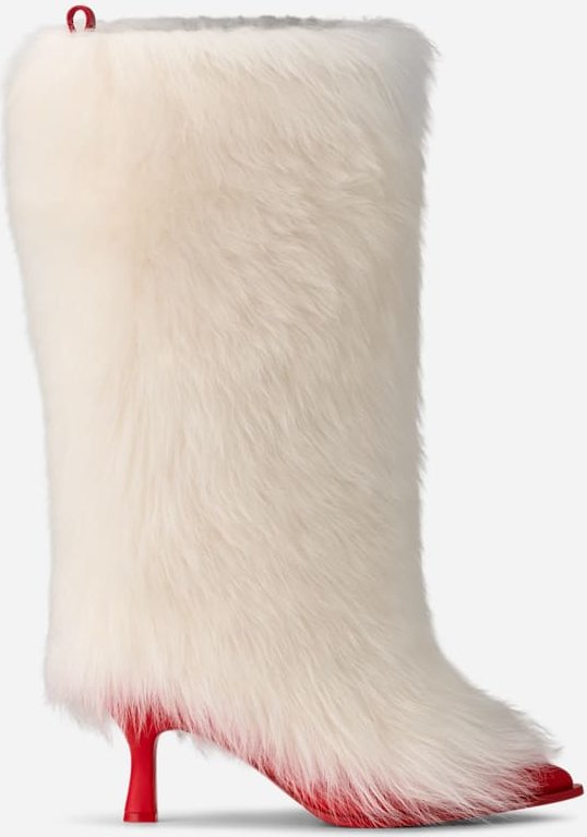 UGG® AMBUSH Fur Heel für Damen in White, Größe 38, Leder