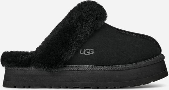 UGG® Disquette Hausschuh für Damen | UGG® EU in Black, Größe 38, Wildleder