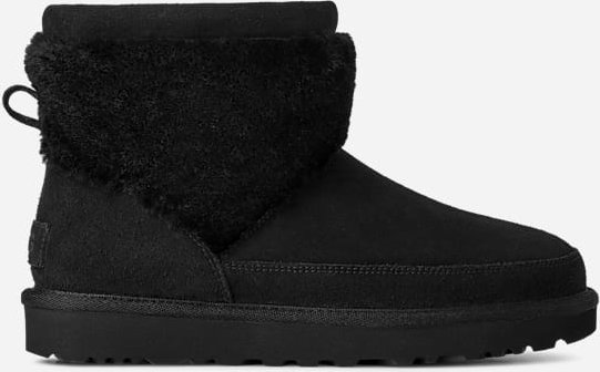 UGG® Classic Mini Snugscape Boot für Damen in Black, Größe 42, Wildleder