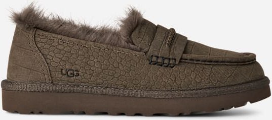 UGG® Ellis Embossed Loafer für Damen in Dense Smoke, Größe 41, Nubukleder