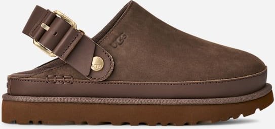UGG® Goldenstar Villa Clog für Damen in Molasses, Größe 36, Nubukleder