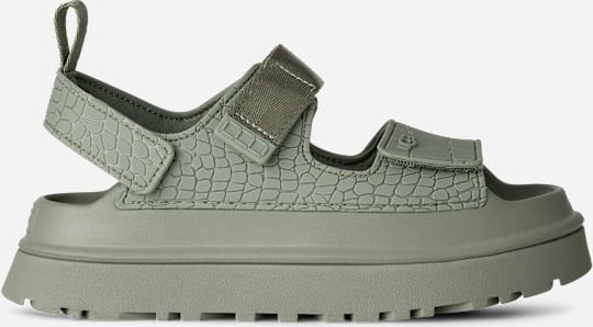 UGG® GoldenGlow Embossed Sandale für Damen in Artichoke, Größe 42