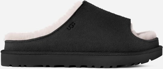 UGG® Greenport Slide für Damen | UGG® EU in Black, Größe 40, Veloursleder