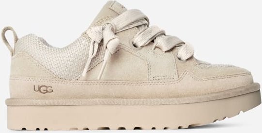 UGG® Lo Lowmel für Herren in White, Größe 46, Veloursleder/Recycled Materials/Textil