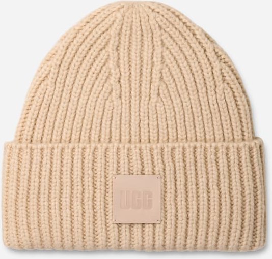 Breit gerippte UGG® Beanie für Damen | UGG® EU in Cream, Größe O/S, Acrylmischung