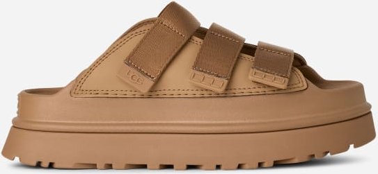 Thumbnail - UGG® GoldenGlow Slide für Damen in Dark Sand, Größe 38, Synthetik