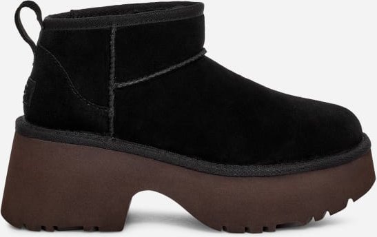 Thumbnail - UGG® Classic Ultra Mini New Heights Boot für Damen in Black, Größe 43, Veloursleder