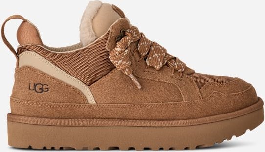 UGG® Lowmel Sneaker für Herren in Brown, Größe 43, Wildleder/Textil/Recycelte Materialien