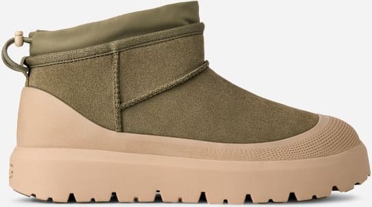 Thumbnail - UGG® Classic Ultra Mini Weather Hybrid Boot für Herren in Green, Größe 40.5, Veloursleder