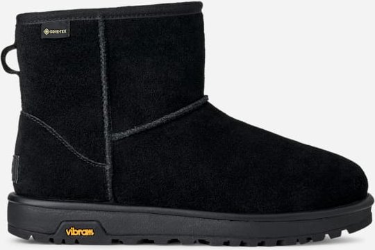 Thumbnail - UGG® Classic Mini GTX Boot für Damen in Black, Größe 36, Veloursleder