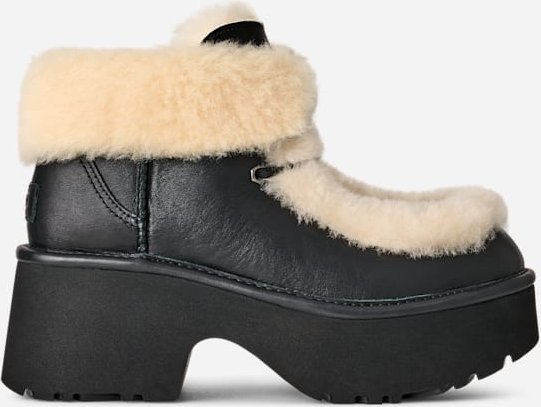 Thumbnail - UGG® Classic Esmee Schnürboots aus Leder für Damen in Black, Größe 40