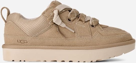 UGG® Lo Lowmel Sneaker für Damen in Brown, Größe 41, Wildleder/Textil/Recycelte Materialien