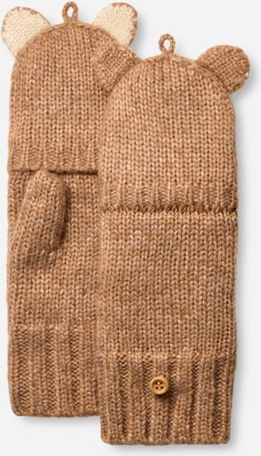 UGG® Fäustling in Katzenoptik für Kinder in Beige, Größe O/S, Nylon