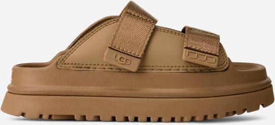 Thumbnail - UGG® GoldenGlow Slide für Kinder in Dark Sand, Größe 31, Synthetik