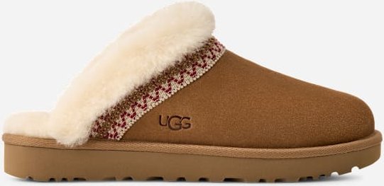 UGG® Slippette Taslyn Slipper für Damen in Brown, Größe 39, Veloursleder