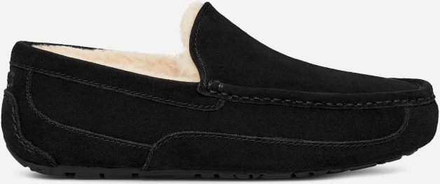 Thumbnail - UGG® Ascot Hausschuh für Herren | UGG® EU in Black, Größe 40, Veloursleder