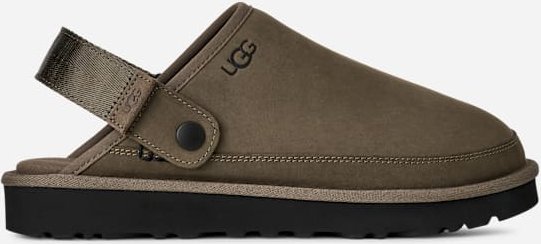 UGG® Goldencoast Clog II aus Nubukleder für Herren in Dried Oregano, Größe 45